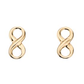 Infinity Symbol Earrings in 9ct Gold