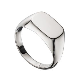 Fiorelli Black Enamel Border Ring with Crystal