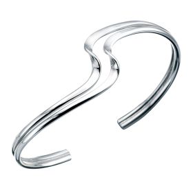 Double Wave Cuff Bangle