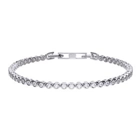 Diamonfire Fine Bezel Set Zirconia Tennis Bracelet