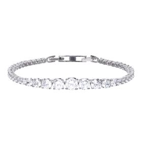 Diamonfire Graduated Zirconia Tennis Bracelet 