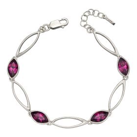 Fiorelli Amethyst Navette Twist Bracelet