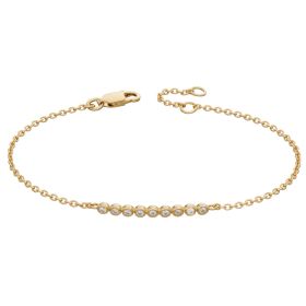 Millegrain Edge Cubic Zirconia Bracelet