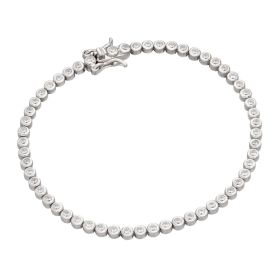 Bezel Set Cubic Zirconia Bracelet