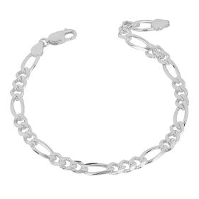 Heavyweight Figaro Chain Bracelet