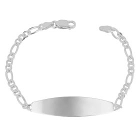 ID Bar Curb Chain Bracelet