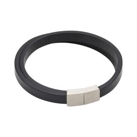 Fiorelli Black Enamel Border Ring with Crystal