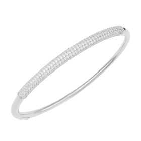 Fiorelli Tubular Hinged Bracelet with Cubic Zirconia