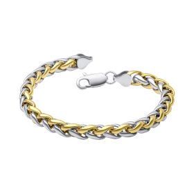 Fred Bennett Two Tone Spiga Link Bracelet