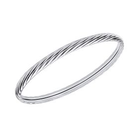 Twisted Rope Textured Bangle