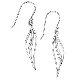 Open Leaf Drop Earrings