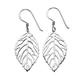 Cut Out Leaf Drop Earrings