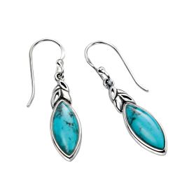 Turquoise Leaf Shape Earring