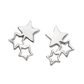 Triple Star Stud Earrings