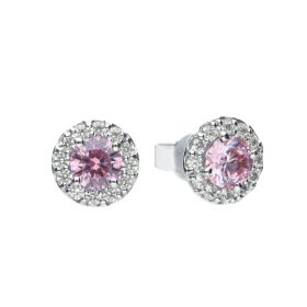 Diamonfire Pink Diamonfire Zirconia Pave Stud Earrings 