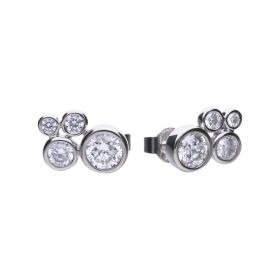 Diamonfire Bubble Zirconia Stud Earrings