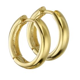 Gold Plated Medium Hoops