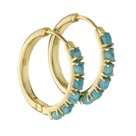 18mm Hoop Earrings with Magnesite