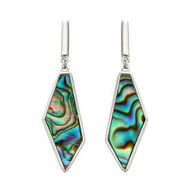 Fiorelli Asymmetric Drop Earrings with Abalone Shell