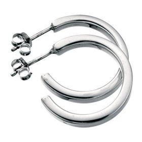 Square Cut Hoop Earrings 21mm