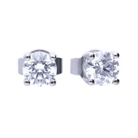 Diamonfire Four Claw Carat Stud Earrings