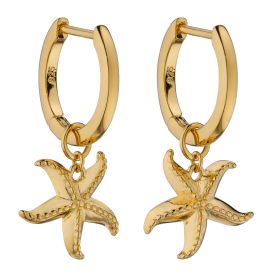 Starfish Assembled Hoop Earrings