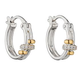 Fiorelli Double Hoop Earrings with Cubic Zirconia