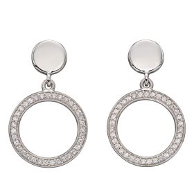 Fiorelli Open Circle Earrings with Cubic Zirconia