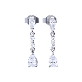 Diamonfire Long Teardrop Drop Earrings 