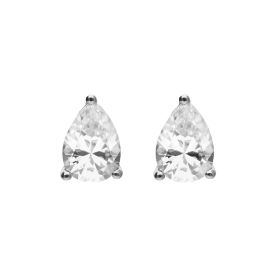 Diamonfire Teardrop Shaped Zirconia Stud Earrings