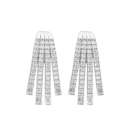 Diamonfire Waterfall Zirconia Drop Earrings