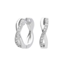 Diamonfire Infinity Zirconia Hoop Earrings