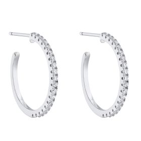 Hoop Earrings with Cubic Zirconia