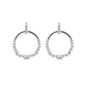 Diamonfire Open Circle Drop Earrings