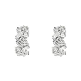 Diamonfire Baguette Scatter Hoop Earrings