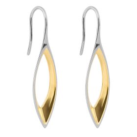 Fiorelli Navette Drop Earrings with Yellow Gold Plating