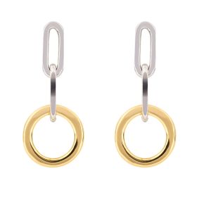 Fiorelli Chain Link Drop Earrings with Yellow Gold Plating