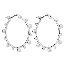 Ball Hoop Earrings