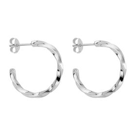 Twisted 3/4 Hoop Earrings