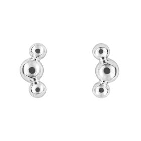 Triple Ball Stud Earrings