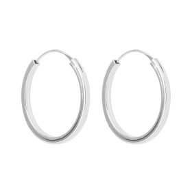 Small Square Cut Hoop Earrings