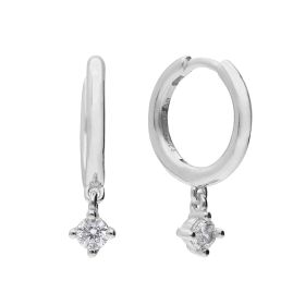 Diamonfire Assembled Hoop Earrings with Drop 