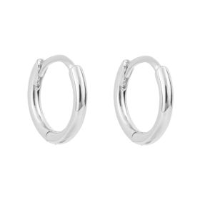 Plain Hoop Earrings - 12mm