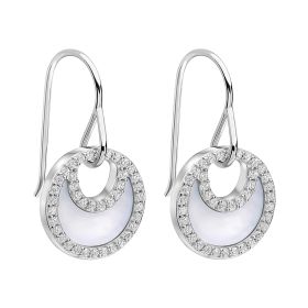 Fiorelli Crescent Mother of Pearl Drop Earrings