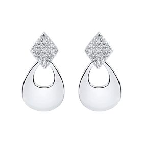 Fiorelli Prism and Open Teardrop Earrings