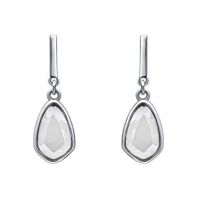 Fiorelli Sliced White Quartz Drop Earrings