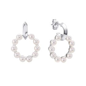 Fiorelli Pearl Circle Earrings