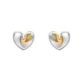 Fiorelli Folded Heart Earrings