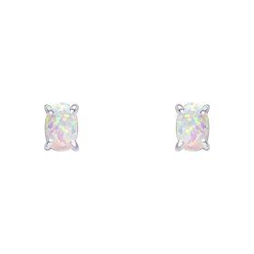 Oval Opal Stud Earrings