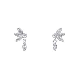 Hanging Petal Floral Stud Earrings